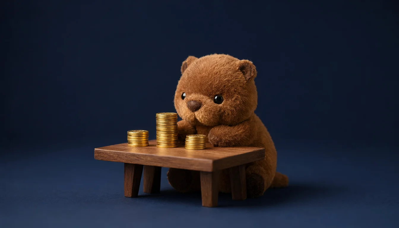 Кэшбэк-сервис: как работает - игрушечный бобр за столом с монетами